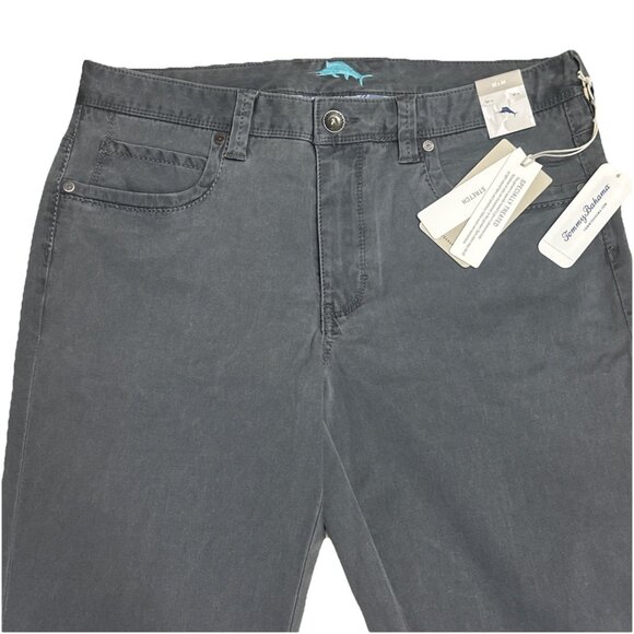 Tommy Bahama Men's 32W x 34L Fog Grey Boracay Five-Pocket Stretch Chino Pant - Picture 5 of 12